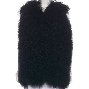UGG Australia Black Shearling Fur Vest